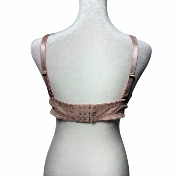 Rene Rofe Lace Push Up Bra Set of 2 Black and Nude 36D Underwire Padded - Picture 7 of 8